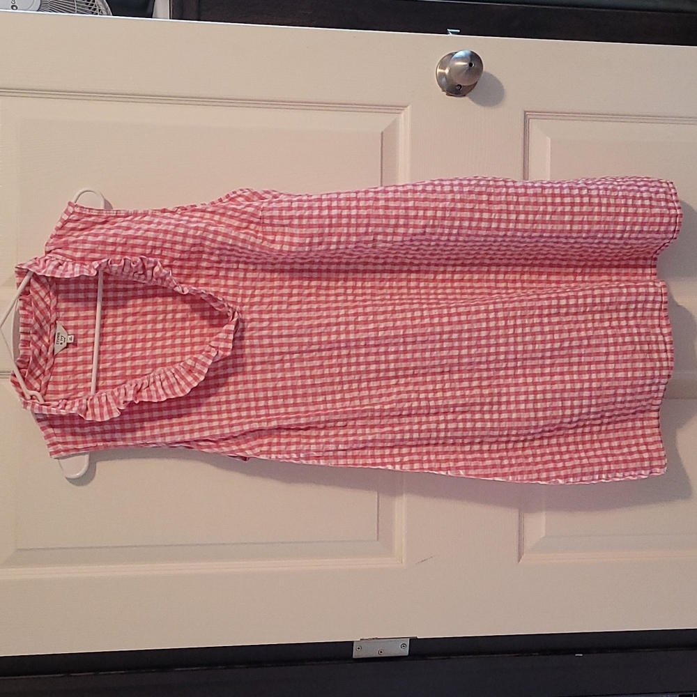 Crown & Ivy Pink Checkered Dress